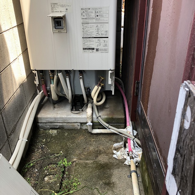 ダイキンネオキュートフルオート320L　給湯・給水配管交換　兵庫県尼崎市　06.04