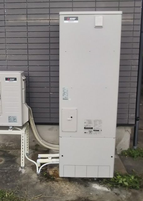 三菱電気温水器から 三菱エコキュート フルオート 370Lへ入替え　富山県高岡市