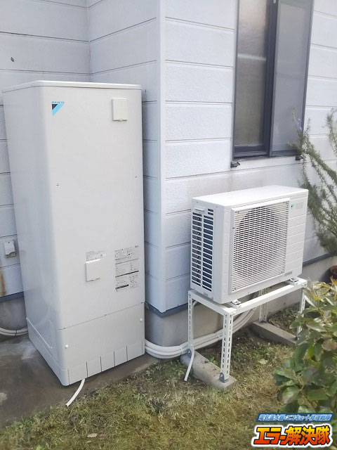 三菱エコキュートフルオートからダイキンエコキュートフルオート耐塩害370Lへ入替え　石川県かほく市