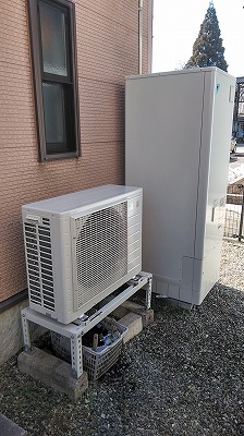 三菱エコキュート460Lからダイキンエコキュート460Lへ入替え　富山県高岡市