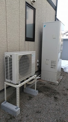 セキスイ電気温水器からダイキンエコキュート給湯専用 460Lへ入替え　富山県富山市