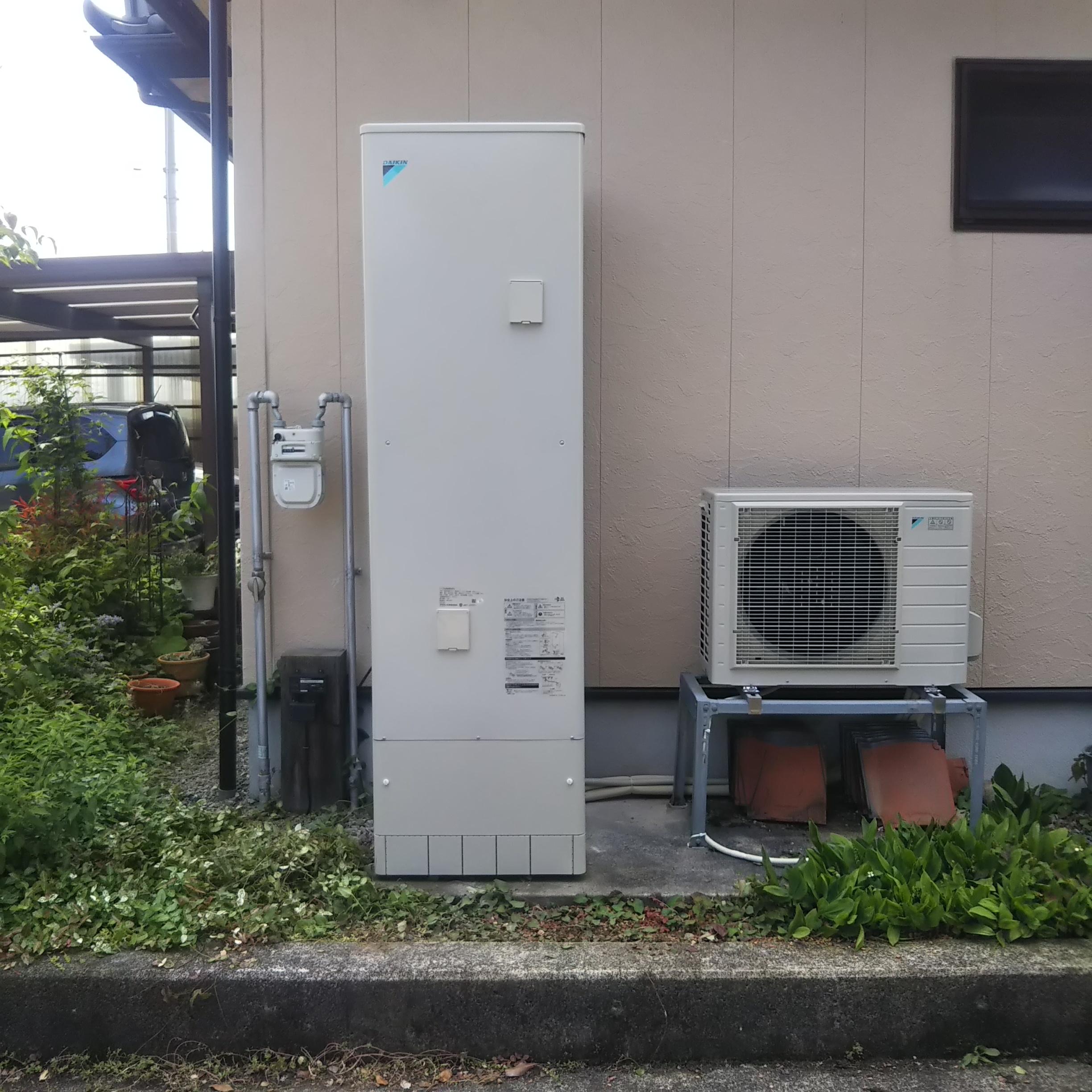 三菱エコキュート460Lからダイキンエコキュート460Lへ入替え 富山県富山市