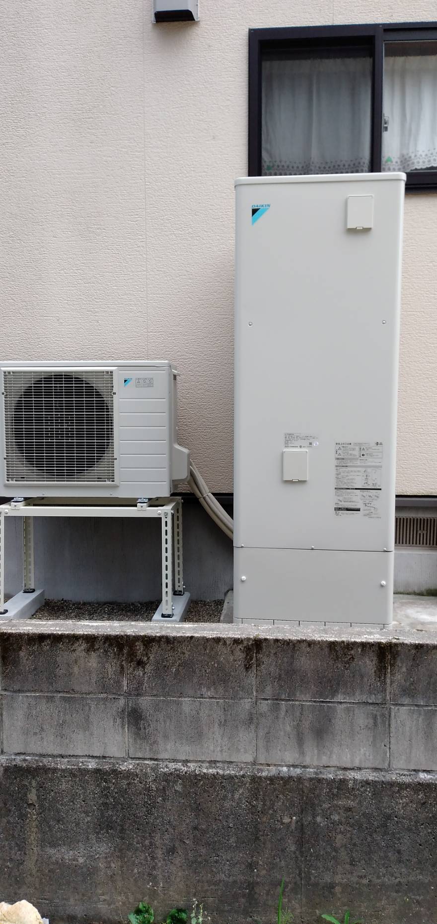 National電気温水器370Lからダイキンエコキュート370Lへ入替え 富山県立山町