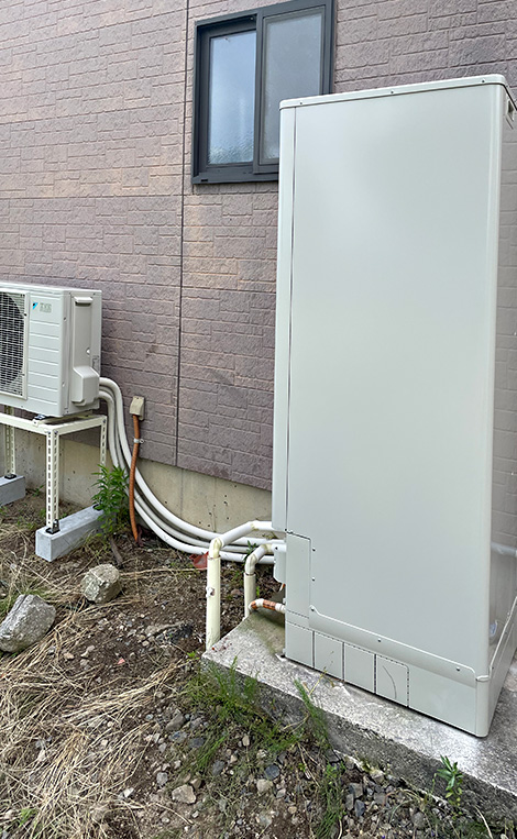 お湯がでなくなった！電気温水器からエコキュートへの買い替え事例をご紹介！【新潟県五泉市M様】